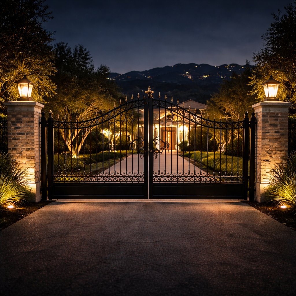 Mediterranean estate gate