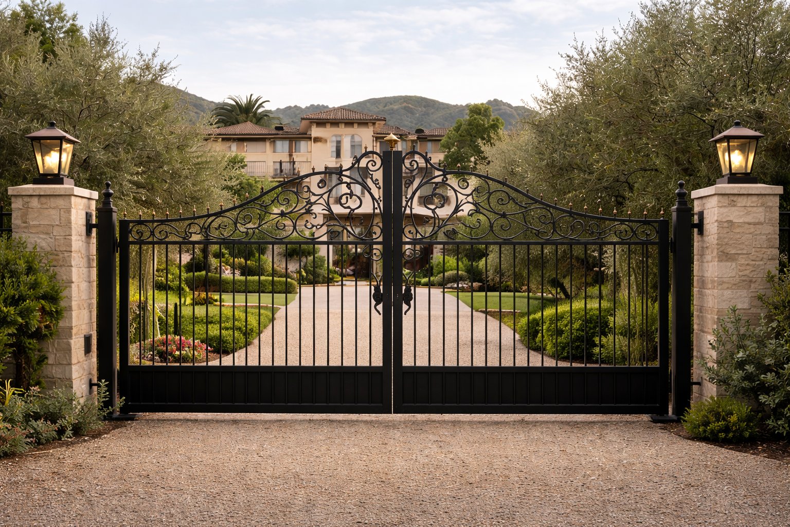 Grand estate gates